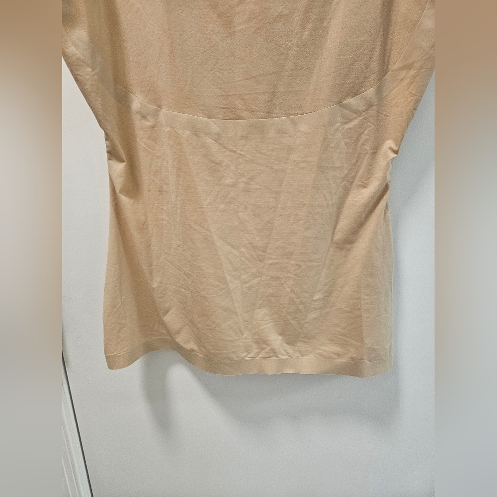 Spanx Women Thinstincts Top Satin Nude Beige Shaping Tank Size L - Picture 3 of 7